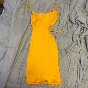 Vibrant Yellow Strappy Dress
